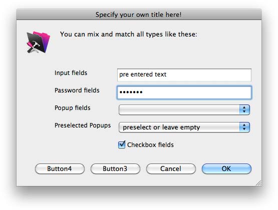Input Dialog for FileMaker Pro with 48x48 pixels icons