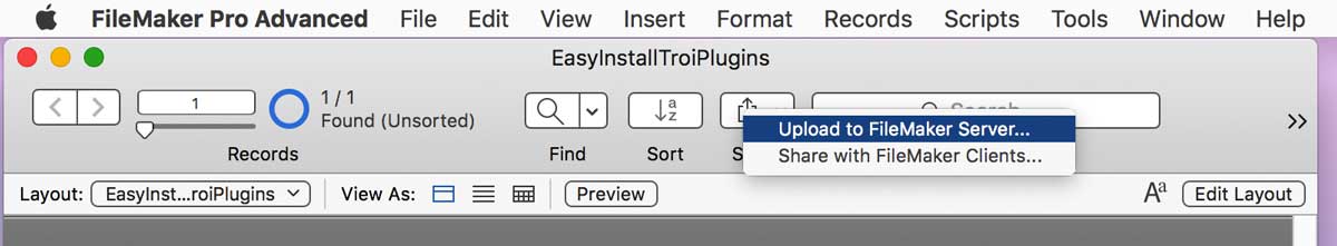 Upload to FileMaker Server